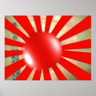 Japanese Flagbubble Poster