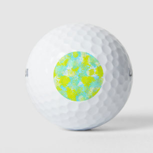 Japanese floral blue patterns golf balls