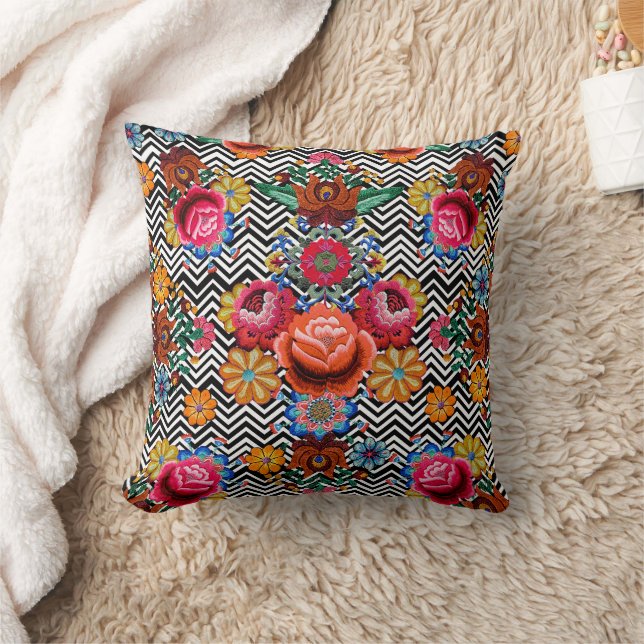 Japanese Floral Pattern  Cushion (Blanket)