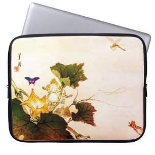 JAPANESE FLORAL PRINT DRAGON FLY Electronics Bag