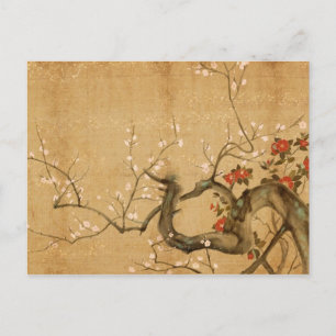 Japanese Flower Garden Postcard