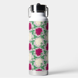 Japanese Flower Pattern Water Bottle