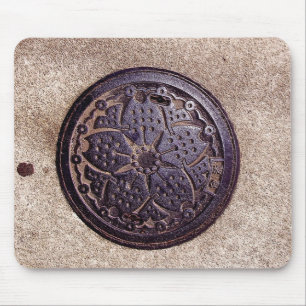 japanese flower utility covr mouse pad