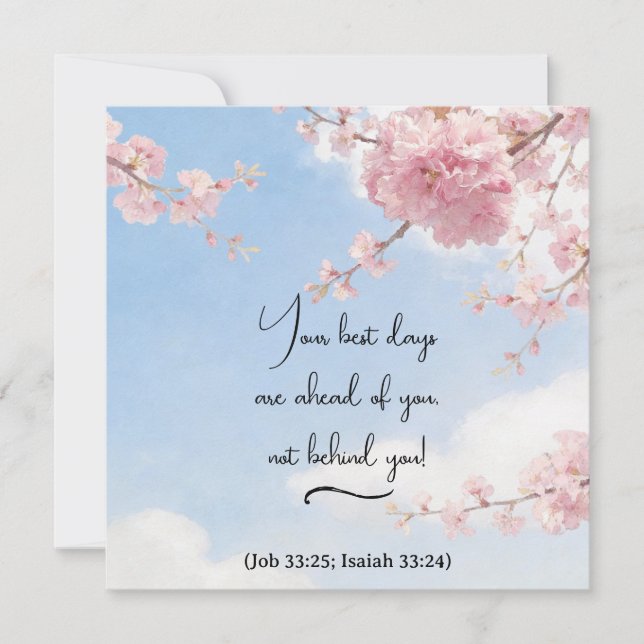 Japanese flowering cherry - Your best days - JW Card (Front)