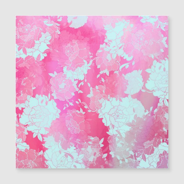 Japanese flowers blue patterns (Front)