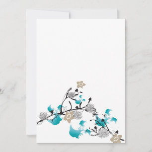 Japanese flowers Invitation