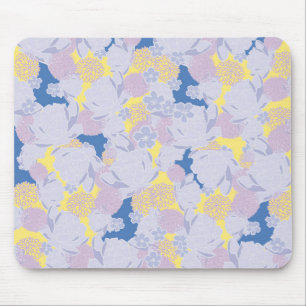 Japanese flowers mouse pad
