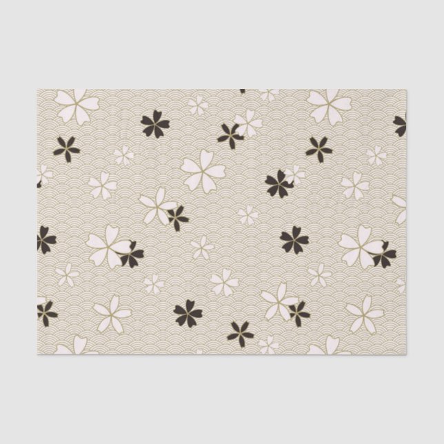 Japanese Flowers Tissue Paper (Front)