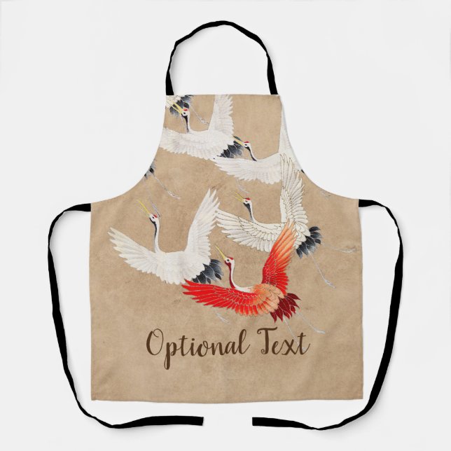 Japanese Flying Cranes Apron (Front)