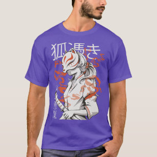 Japanese Fo Cute Funny Anime Kawaii Kitsune Kami I T-Shirt