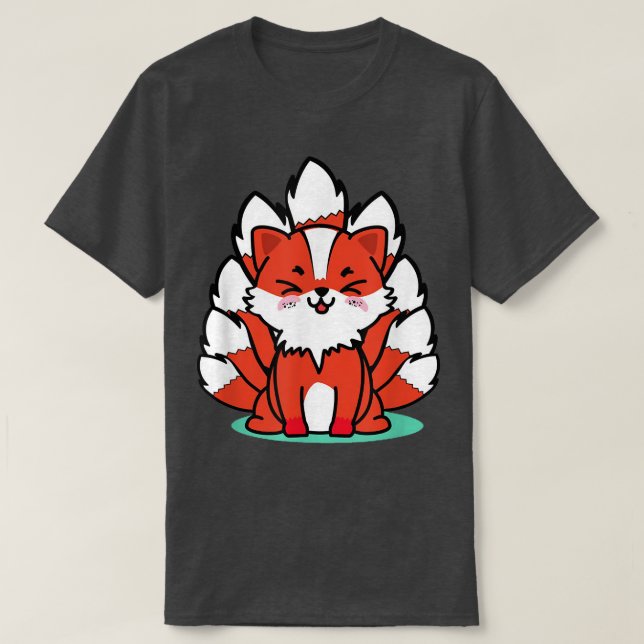 Japanese Fo Cute Funny Anime Kawaii Kitsune Kami I T-Shirt (Design Front)