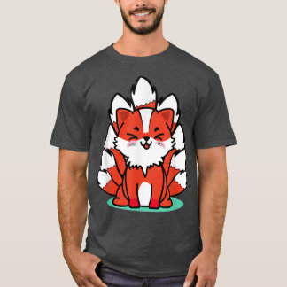 Japanese Fo Cute Funny Anime Kawaii Kitsune Kami I T-Shirt