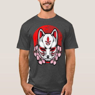 Japanese Fo Mask Aesthetic Kitsune Inari Anime Oni T-Shirt