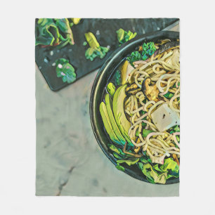 Japanese Food Art Fleece Blanket