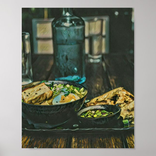 Japanese Food Art Poster (Front)