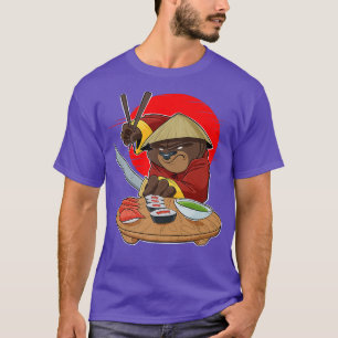 Japanese Food I Maki Lover I Samurai Sushi Bear T-Shirt