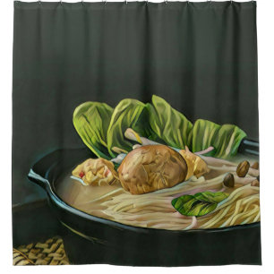 Japanese Food Ramen Lovers Shower Curtain