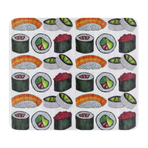 Japanese Food Sushi California Roll Cutting Board