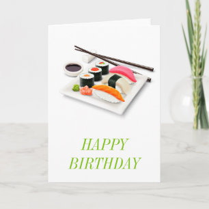 Japanese food sushi Cute Card