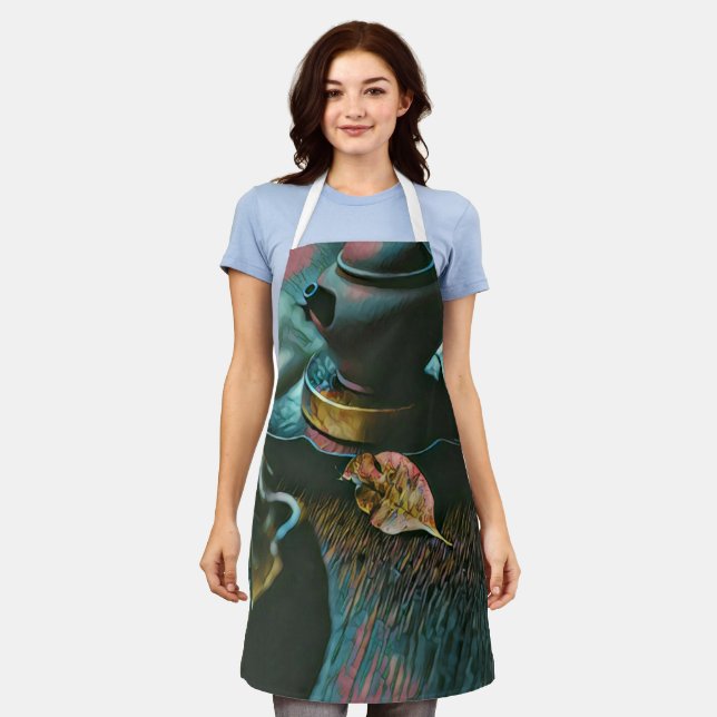 Japanese food sushi lover apron (Worn)