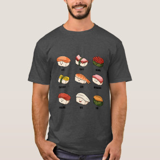 Japanese Food Sushi Lover Nigiri Sushi Roll funny T-Shirt