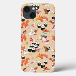 Japanese Food: Sushi Pattern 3 iPhone 13 Case