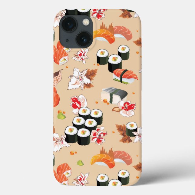 Japanese Food: Sushi Pattern 3 Case-Mate iPhone Case (Back)
