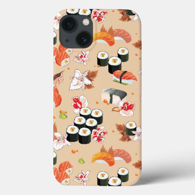 Japanese Food: Sushi Pattern 3 Case-Mate iPhone Case (Back)