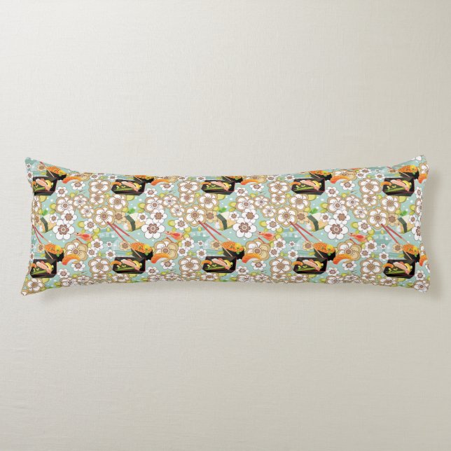Japanese Food: Sushi Pattern 4 Body Cushion (Front)