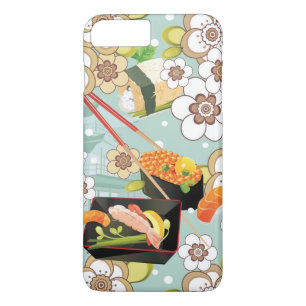 Japanese Food: Sushi Pattern 4 iPhone 8 Plus/7 Plus Case
