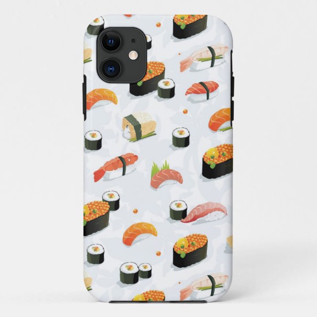 Japanese Food: Sushi Pattern Case-Mate iPhone Case (Back)