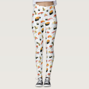 Japanese Food: Sushi Pattern Leggings
