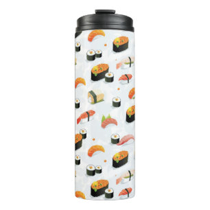 Japanese Food: Sushi Pattern Thermal Tumbler