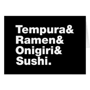 Japanese Foods Tempura & Ramen & Onigiri & Sushi.