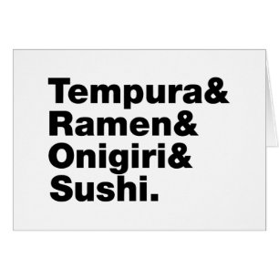 Japanese Foods Tempura & Ramen & Onigiri & Sushi.