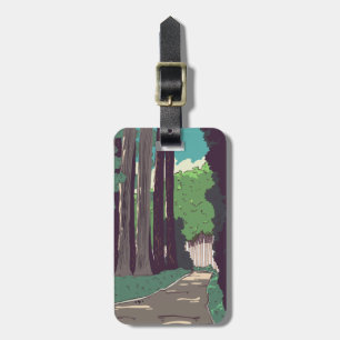 Japanese Forest Luggage Tag