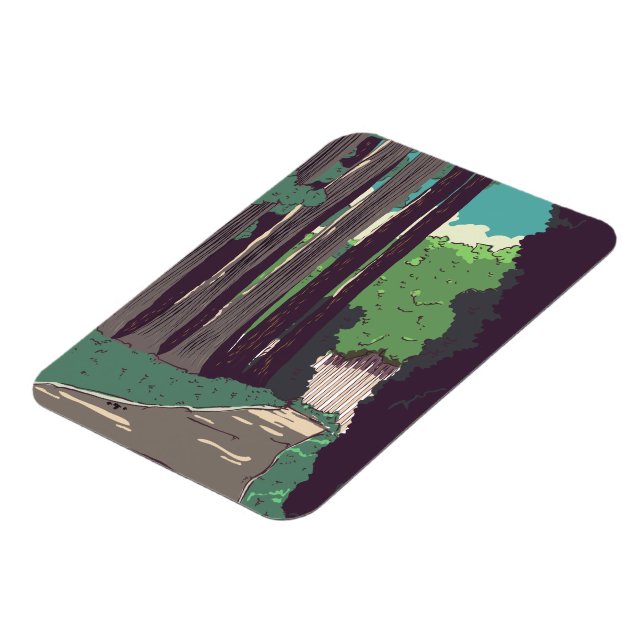 Japanese Forest Magnet (Left Side)