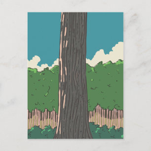Japanese Forest trees Postcard