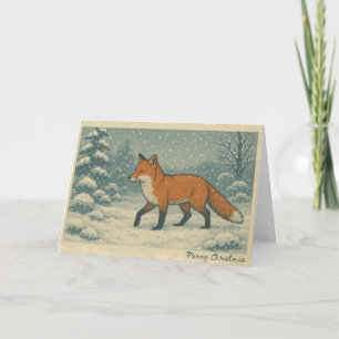 Japanese Fox - Christmas Card