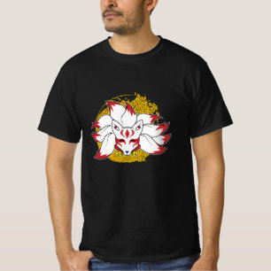 Japanese Fox Cute Anime Kawaii Kitsune Kami Inari T-Shirt