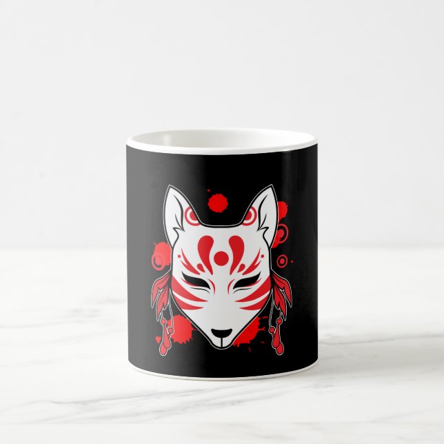 Japanese Fox Cute Anime Kitsune Kawaii Kami Inari Coffee Mug (Center)