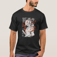 Japanese Fox Cute Funny Anime Kawaii Kitsune Kami