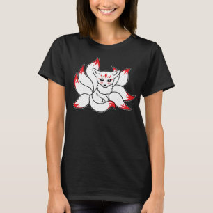 Japanese Fox Cute Funny Kitsune Kami Anime Kawaii T-Shirt