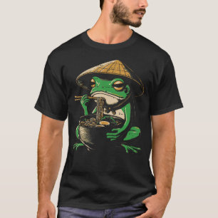 Japanese Frog Ramen Kawaii Food Noodle Art Women M T-Shirt