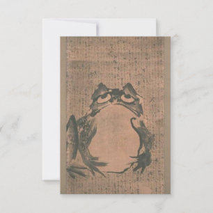 Japanese Frog Vintage Save The Date
