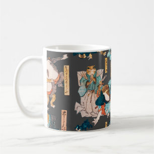 Japanese Frog Woodblock Print Kuniyoshi Ukiyo-e Coffee Mug
