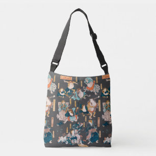 Japanese Frog Woodblock Print Kuniyoshi Ukiyo-e Crossbody Bag