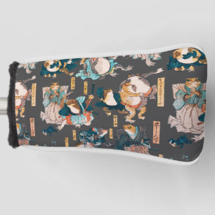 Japanese Frog Woodblock Print Kuniyoshi Ukiyo-e Golf Head Cover