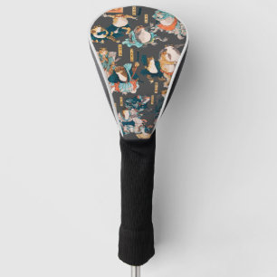 Japanese Frog Woodblock Print Kuniyoshi Ukiyo-e Golf Head Cover