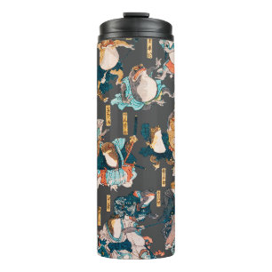 Japanese Frog Woodblock Print Kuniyoshi Ukiyo-e Thermal Tumbler